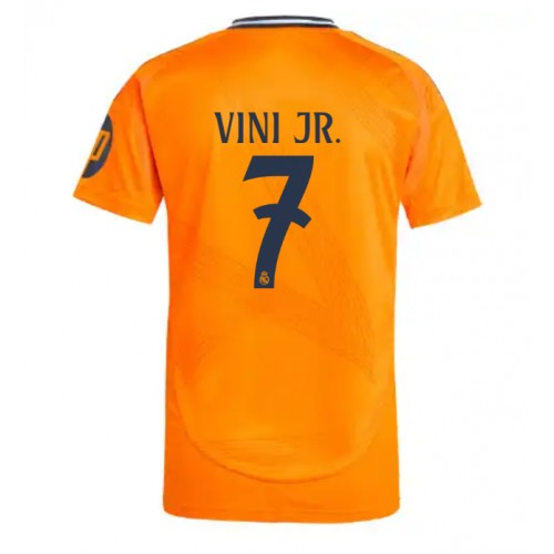 Pánský Fotbalový dres Real Madrid Vinicius Junior #7 2024-25 Venkovní Krátký Rukáv